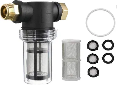 Produktbild von Druckreiniger Vorfilter Set, Sedimentfilter Mit 2 Sieben & Dichtungen, Für GHT 3/4 Zoll Anschluss