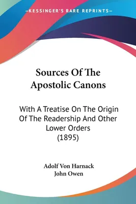 Obrázok produktu pre Sources Of The Apostolic Canons