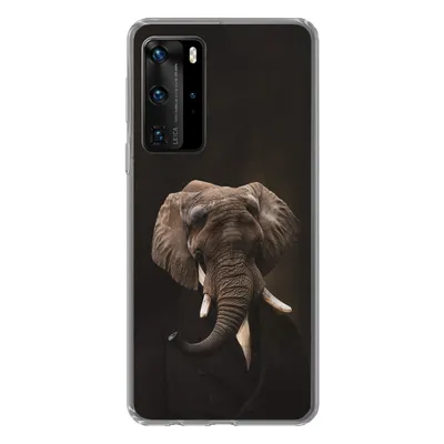 Produktbild von MuchoWow® Handyhülle Schutzhülle Hülle für Huawei P40 Pro Elefant - Tiere - Kunst Silikon Softcase Handy Hülle - Schutz