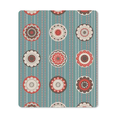 Produktbild von MuchoWow® Mauspad Mousepad Bohème - Blumen - Vintage - Design 19x23 cm - Mousepads - Maus Mat - Pad - Mausunterlage - Mauspads - Spielen