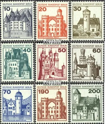 Produktbild von Briefmarken Berlin (West) 1977 Mi 532-540 (kompl.Ausg.) gestempelt Burgen/Schlösser