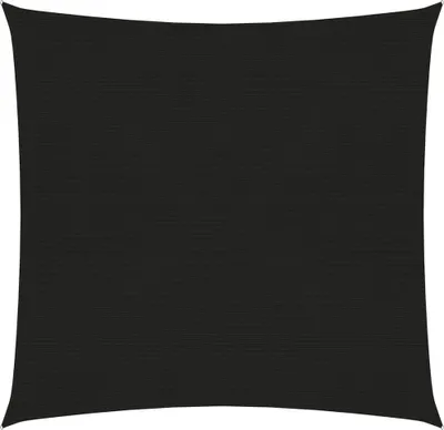 Image de Voile d'ombrage 160 g/m² noir 6x6 m HDPE
