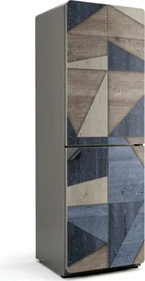 Produktbild von Geometrie im modernen Stil – Magnetische Kühlschrank Abdeckung – Dekorfolie magnetisch Küche – Kühlschrank Magnet Deko – selbstklebende Magnettafel – Magnetfolie für Kühlschranktür – 60x180 cm