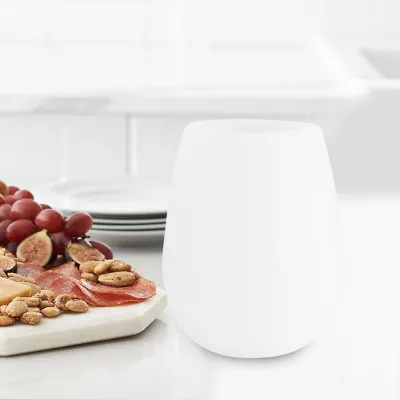 Zdjęcie produktu dla Przenośny przezroczysty silikonowy kieliszek do wina, kubek do picia na imprezę plenerową, grilla, kemping