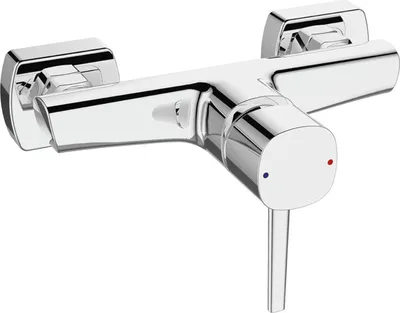 Produktbild von BADLAND Brausearmatur Wasserhahn POLA Brausebatterie für Badezimmer in Silber