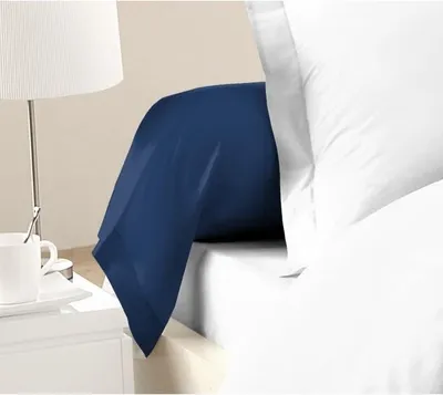 Produktbild von Kopfkissenbezug 2er-Set, 85 x 185 cm, 100% Baumwolle, Blau