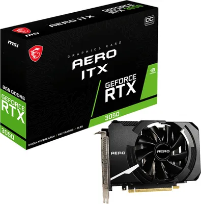 Produktbild von MSI GeForce RTX 3050 AERO ITX 8G OC - Grafické karty