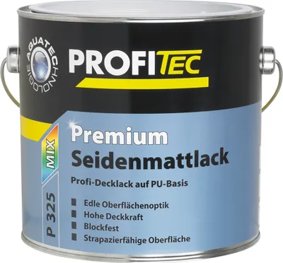 Produktbild von ProfiTec P325 Premium Seidenmattlack Decklack weiss 2,5Ltr.