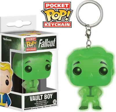 Produktbild von Fallout - Vault Boy Glow in the Dark - Schlüsselanhänger Funko Pocket POP! Keyc