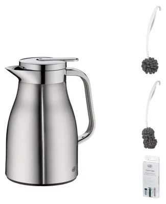 Image de alfi SKYLINE Isolierkanne stainless steel mat – Vorteilsset mit Reinigungsbürste CLEAN FIX 30 cm | HAN 1322205065 | EAN 4002458517648