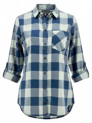 Produktbild von Jack Wolfskin Holmstad Shirt Damen Bluse Wanderbluse langarm Blau Größe S