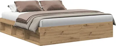 Productafbeelding van vidaXL Bedframe zonder matras, Artisan-eikenhout, 180x200 cm, houtvezel