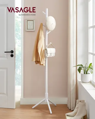 Produktbild von Dřevěný věšák bílý 175cm MODERN