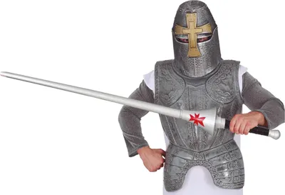 Produktbild von Mittelalter Ritter Ausrüstung Kampf Zubehör Lanze Reenactment Karneval Fantasy Rollenspiel Festliche Ritterschar Zauberhafte Rüstungen Historisches Abenteuer, Farbe: Metallic
