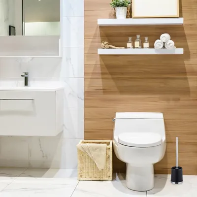 Immagine prodotto di Set scopino WC con supporto, confezione da 3