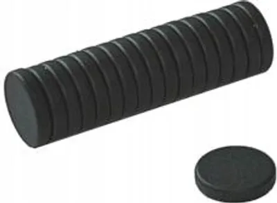 Zdjęcie produktu dla Magnes Neodymowy Walcowy  10x2 mm N38 Epoxydowany (Czarny) 50 sztuk