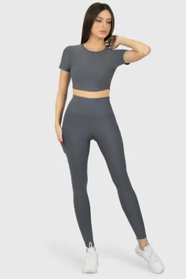 Produktbild von Hoch taillierte Sport Leggings mit Tasche