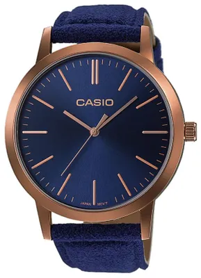 Produktbild von Casio Damenuhr LTP-E118RL-2AEF Armbanduhr Lederband blau