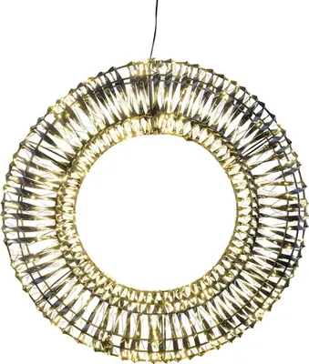 Productafbeelding van Verlichte Kerstkrans Zwart 720 LED Gehlmann