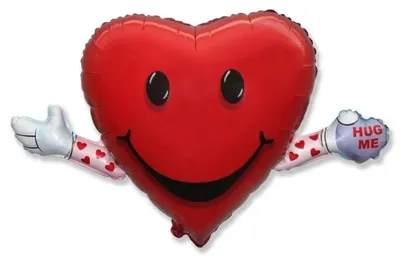 Produktbild von Folienballon, 61 cm, Herzform, "Love&Hug" - Godan