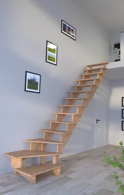 Produktbild von Holztreppe Lindos (Eiche) in  1/4 gewendelter Ausführung rechts-100 cm-ohne Geländer-ohne Setzstufen