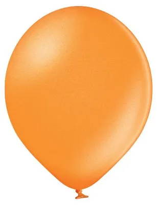 Produktbild von 100 Stk. Luftballon Uni Metallic Ø 12cm | Orange