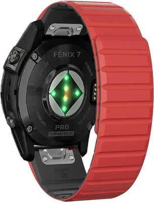 Produktbild von Armband für Garmin Fenix 5 / 5X / 6X / 7X  Silikon Ersatzband Strap magnetisch