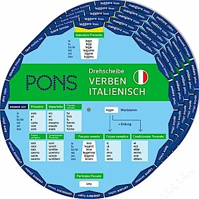 Produktbild von Drehscheibe Verben Italienisch PONS: Unregelmäßige Verben schnell nachschauen