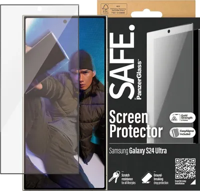 Immagine prodotto di PanzerGlass SAFE. by ® Screen Protector Samsung Galaxy S24 Ultra | Ultra-Wide Fit w. EasyAligner
