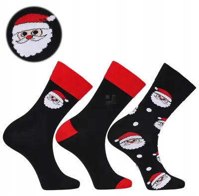 Produktbild von Moraj Weihnachtssocken Herren 3 Paar Santa Design 43-45