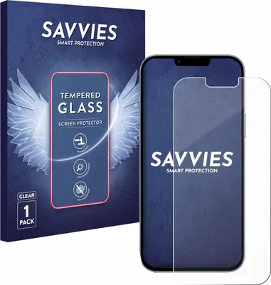 Produktbild von Savvies Schutzglas für Apple iPhone 13 Pro Max Displayschutz 9H Glas klar transparent