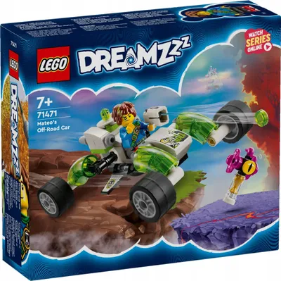 Produktbild von LEGO DREAMZzz Mateos Geländeflitzer, Baue Strandbuggy oder Quadrokopter, Fahrzeug-Bauset mit Auto und Flugzeug-Spielzeug für Kinder, Fantasy-Geschenk für Jungs und Mädchen ab 7 Jahren 71471
