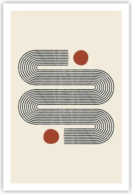 Produktbild von Poster - Poster ohne Rahmen - Minimalistisch Modern Abstraktion - 61x91,5 cm - Wand Bild - Wanddeko - Wandbilder - Kunstposter - Wandposter - Bilder - Kunstdruck - Wanddekoration - P2XPA61x91-4901
