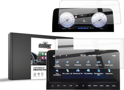 Produktbild von Keramische Autodisplayfolie 2in1 für Hyundai Staria 10,25" (2021-2025), Grizz Protector