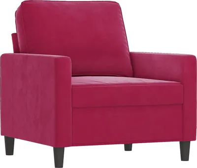 Produktbild von vidaXL Sessel Weinrot 60 cm Samt