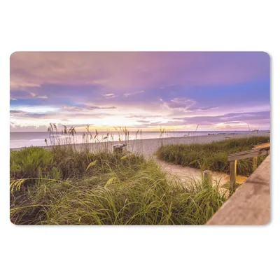Produktbild von MuchoWow® Schreibtischunterlage Strand - Farben - Amerika 60x40 cm - XXL Mauspad - Großes Mauspad
