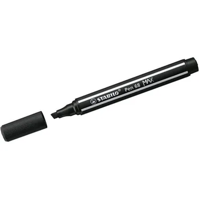 Produktbild von STABILO Pen 68 MAX, 1 Farben, Schwarz, 5 mm, 1 mm, Schwarz, Rund