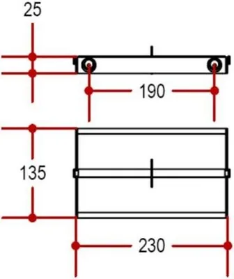 Produktbild von Lineabeta Skuara Doppelter ToilettenPapierhalter aus verchromtem Messing, 52807.29