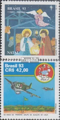 Produktbild von Briefmarken Brasilien 1993 Mi 2563,2564 (kompl.Ausg.) postfrisch Weihnachten