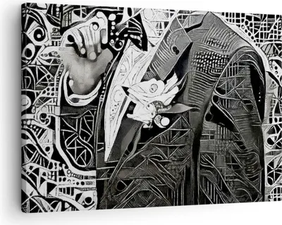 Produktbild von Bild auf Leinwand - Leinwandbild - Abstraktion modern - 70x50cm - Wand Bild - Wanddeko - Wandbilder - Leinwanddruck - Bilder - Kunstdruck - Wanddekoration - Leinwand bilder - Wandkunst - AA70x50-3478