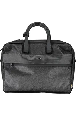 Produktbild von Hochwertige schwarze Aktentasche für Herren aus recyceltem Material