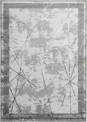 Image de Tapis Crystal Moderne Gris foncé Salon 160 x 220 cm