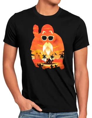 Produktbild von style3 Roshi Master Sunset Herren T-Shirt super dragon saiyan z gt