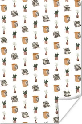 Produktbild von MuchoWow® Poster Wohnzimmer - Accessoires - Muster 60x90 cm - Wanddekoration