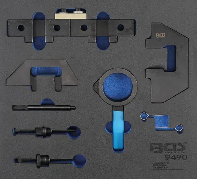 Immagine prodotto di BGS carrello da officina 2/3: set di attrezzi per la regolazione del motore per BMW M42 / M43 / M50 / M52 / M60 / M51 - 9490