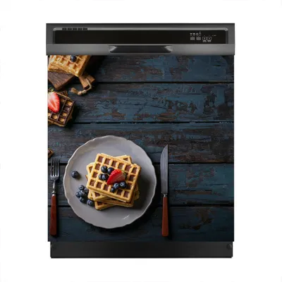 Produktbild von Aufkleber sticker 60x60 cm Dekorative folie Spülmaschine - Blaubeerwaffeln