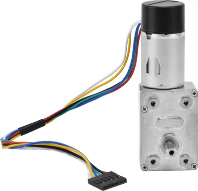 Produktbild von Gleichstrom-Schneckengetriebemotor 15 mm Doppelwellen-Drehzahluntersetzungsantrieb mit Encoder JGY?370DC12V 23RPM