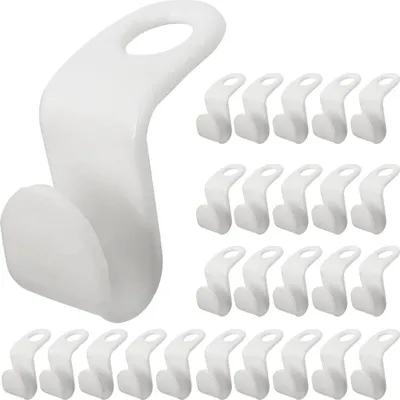 A single large hook and a set of smaller hooks on a white background.