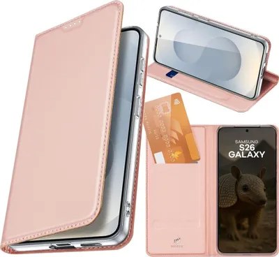 Produktbild von Handyhülle mit Klappe für Galaxy S26, Dux Ducis Skin Pro, Rosa
