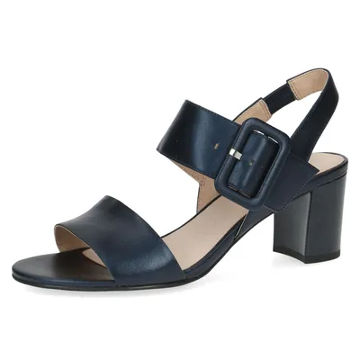 Produktbild von Caprice Damen Sandalette Leder Sandale Blockabsatz 9-28306-20, Größe:40 EU, Farbe:Blau